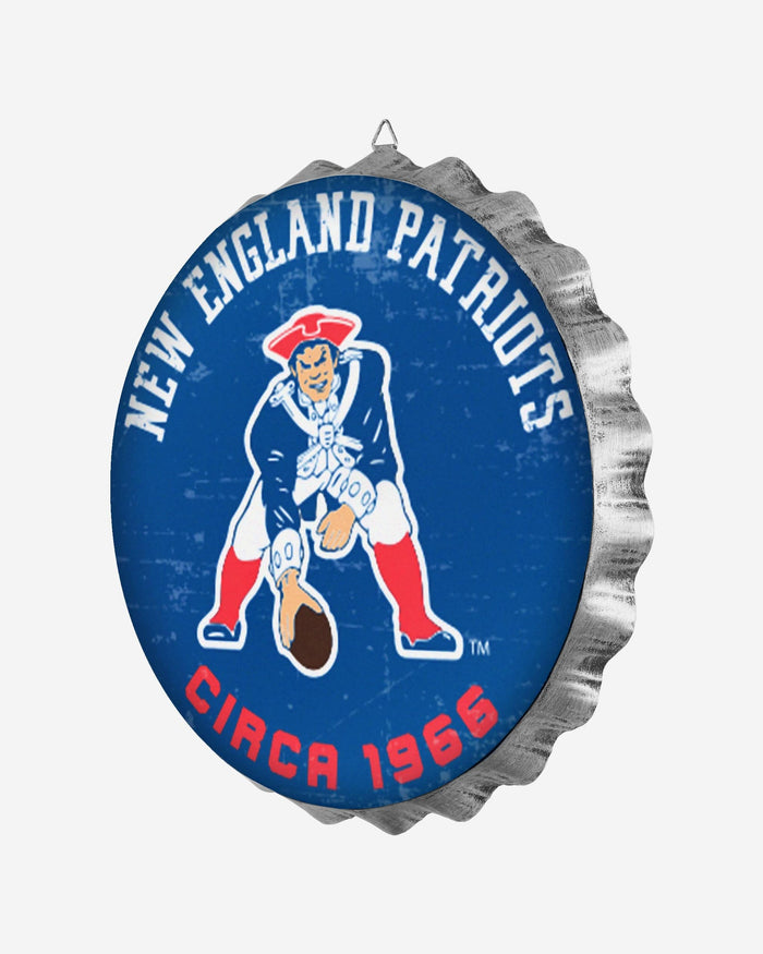 New England Patriots Retro Bottle Cap Wall Sign FOCO - FOCO.com