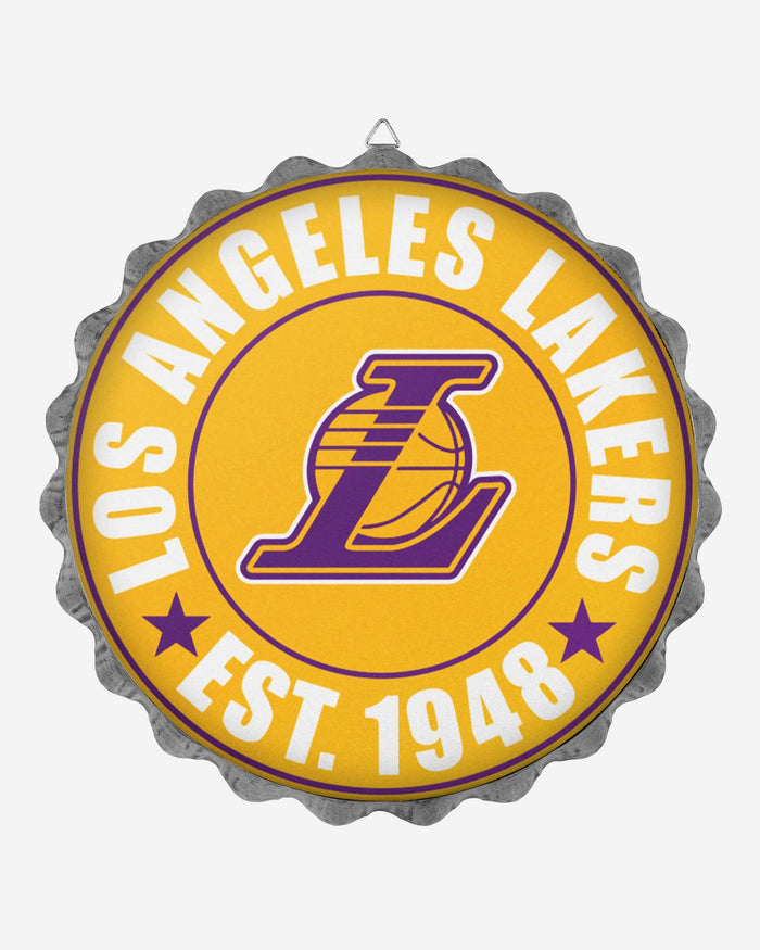 Los Angeles Lakers Bottle Cap Wall Sign FOCO - FOCO.com