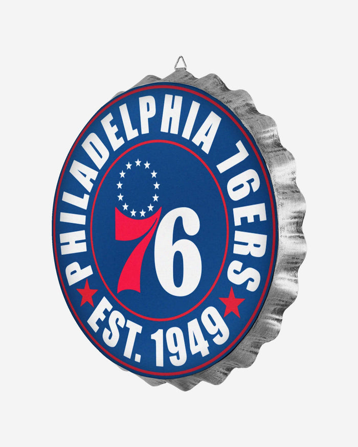 Philadelphia 76ers Bottle Cap Wall Sign FOCO - FOCO.com