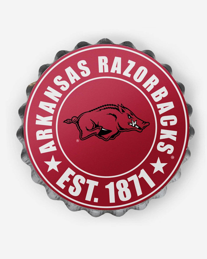 Arkansas Razorbacks Bottle Cap Wall Sign FOCO - FOCO.com