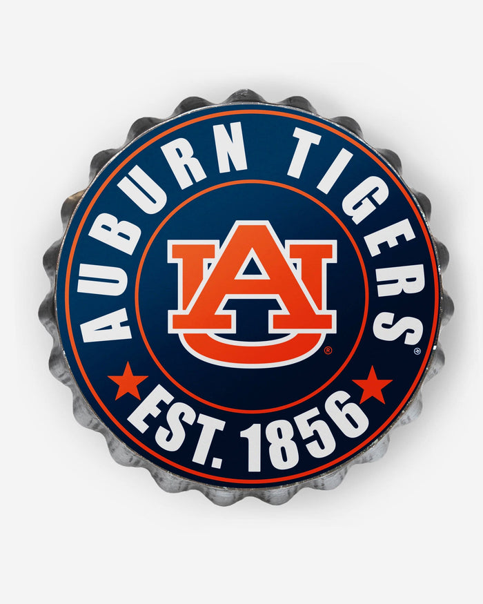 Auburn Tigers Bottle Cap Wall Sign FOCO - FOCO.com