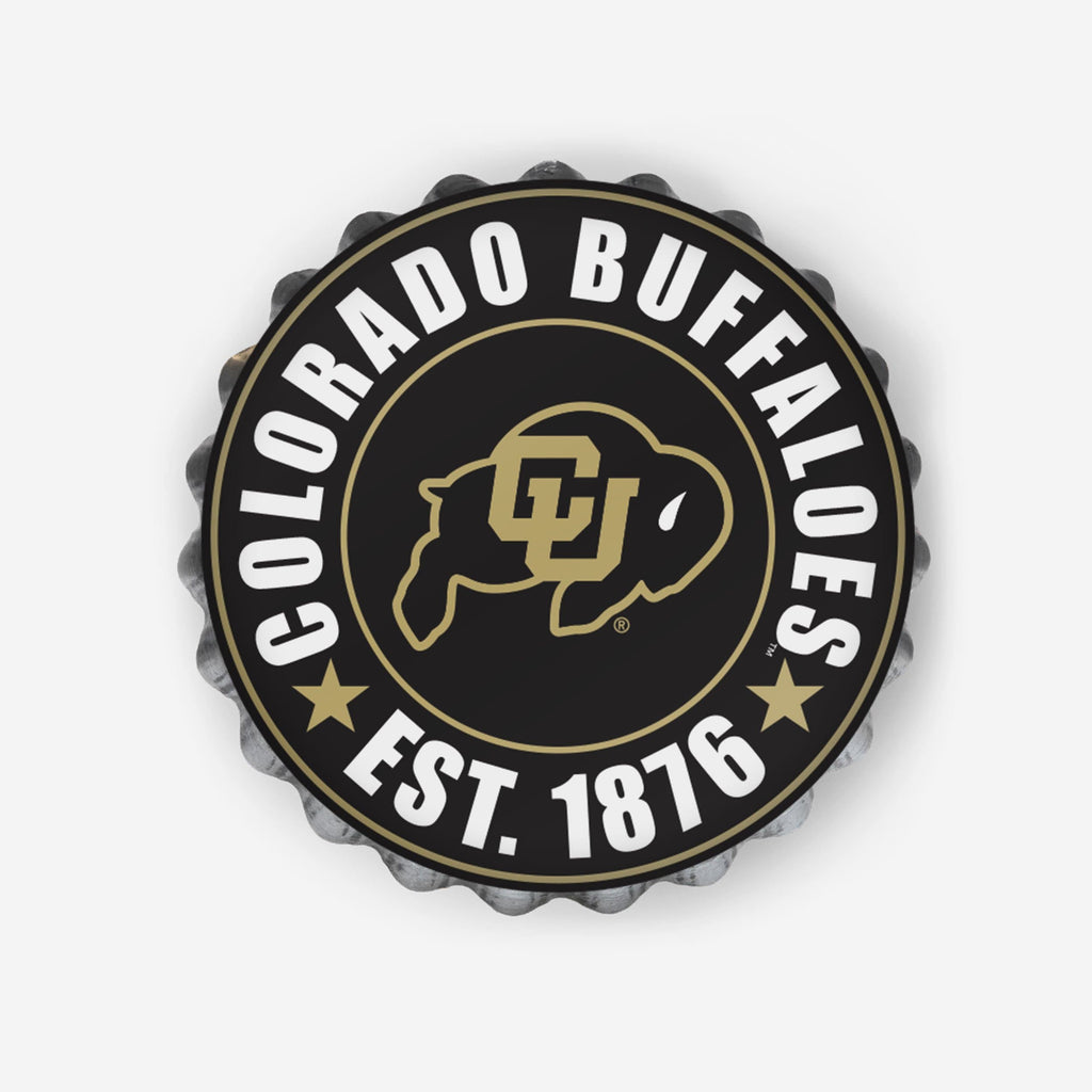 Colorado Buffaloes Bottle Cap Wall Sign FOCO - FOCO.com