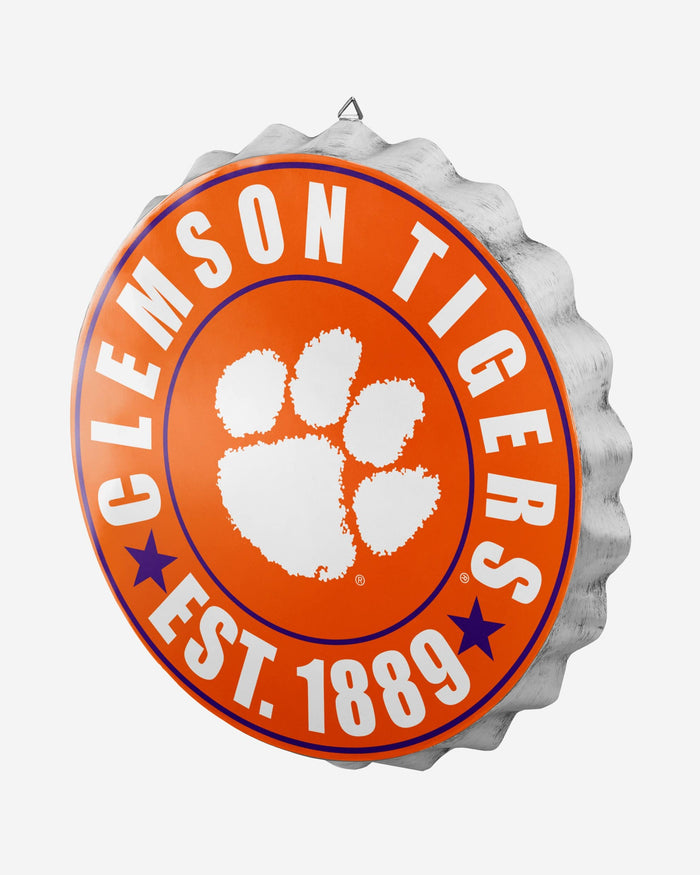 Clemson Tigers Bottle Cap Wall Sign FOCO - FOCO.com