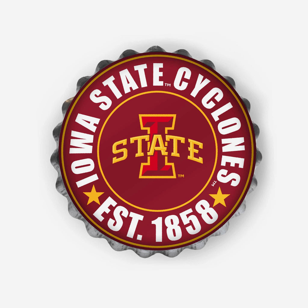 Iowa State Cyclones Bottle Cap Wall Sign FOCO - FOCO.com