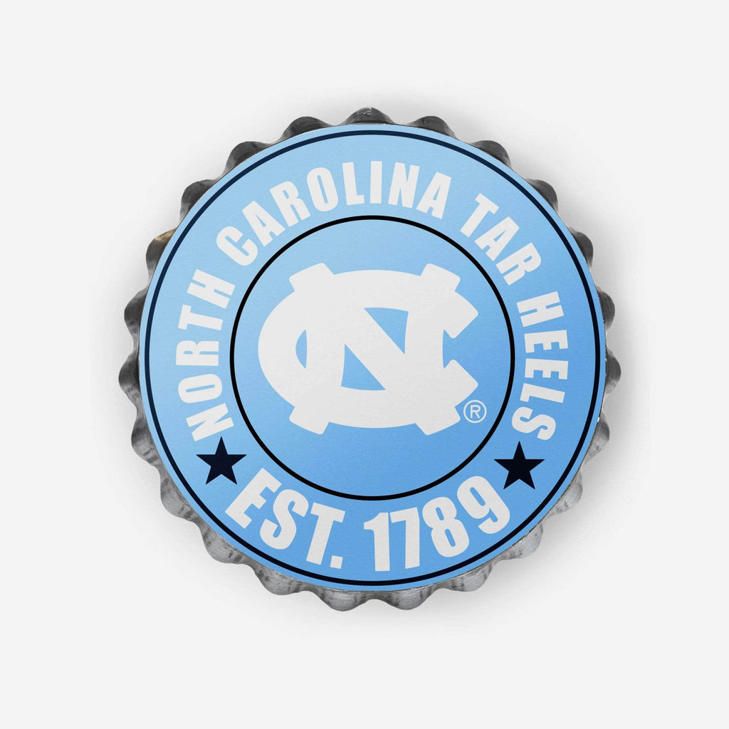 North Carolina Tar Heels Bottle Cap Wall Sign FOCO - FOCO.com