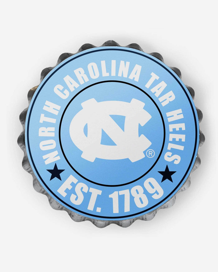 North Carolina Tar Heels Bottle Cap Wall Sign FOCO - FOCO.com