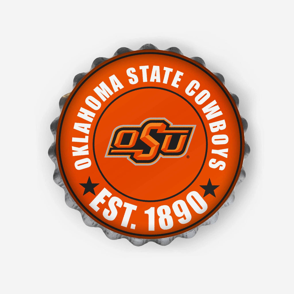 Oklahoma State Cowboys Bottle Cap Wall Sign FOCO - FOCO.com