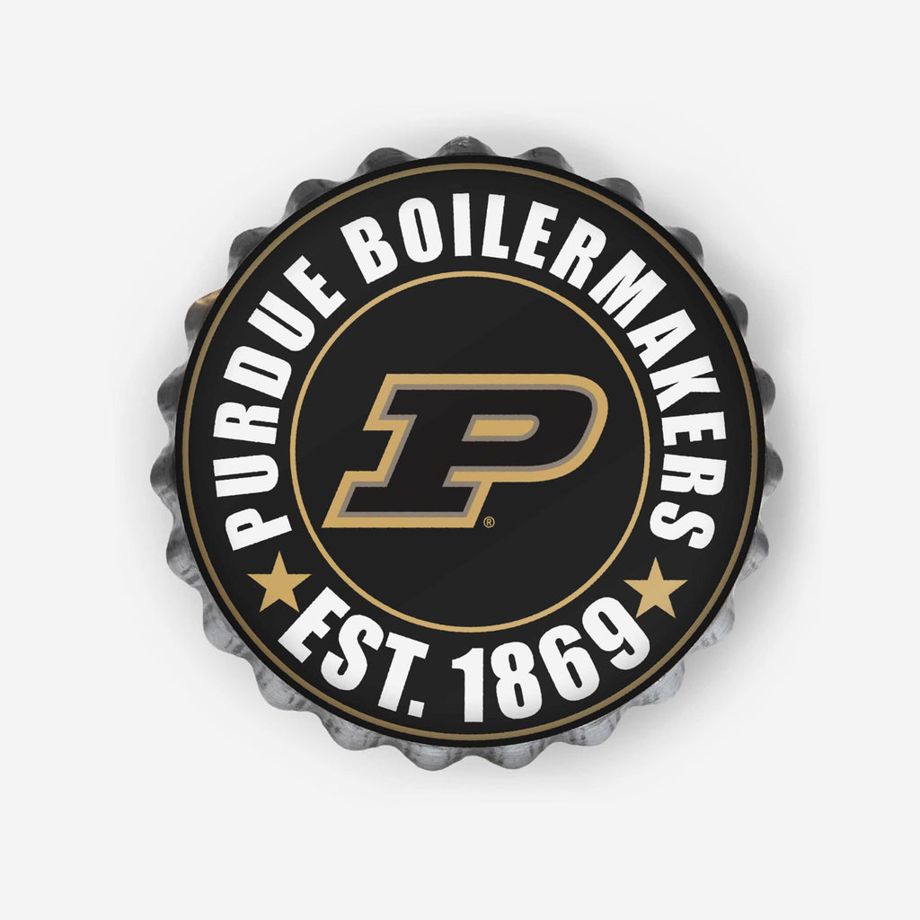 Purdue Boilermakers Bottle Cap Wall Sign FOCO - FOCO.com