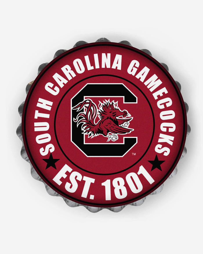 South Carolina Gamecocks Bottle Cap Wall Sign FOCO - FOCO.com