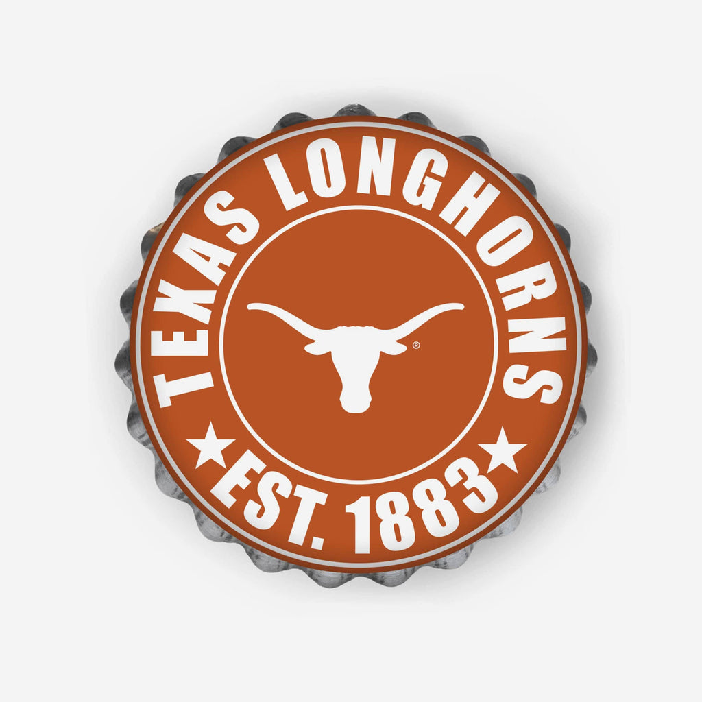 Texas Longhorns Bottle Cap Wall Sign FOCO - FOCO.com