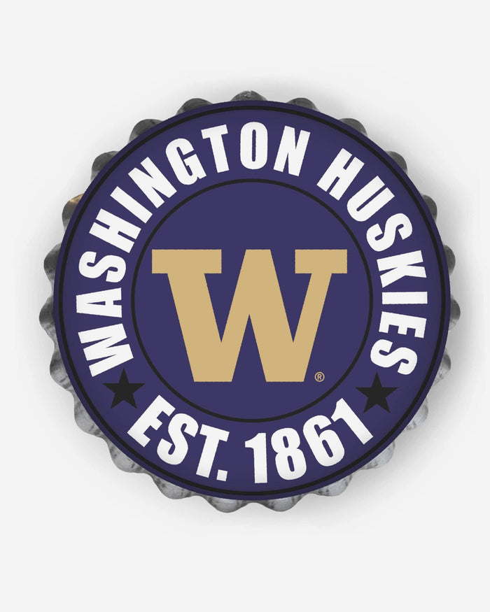 Washington Huskies Bottle Cap Wall Sign FOCO - FOCO.com