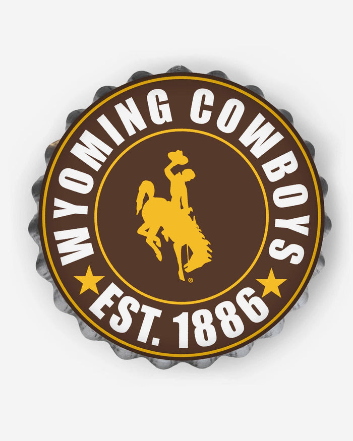 Wyoming Cowboys Bottle Cap Wall Sign FOCO - FOCO.com