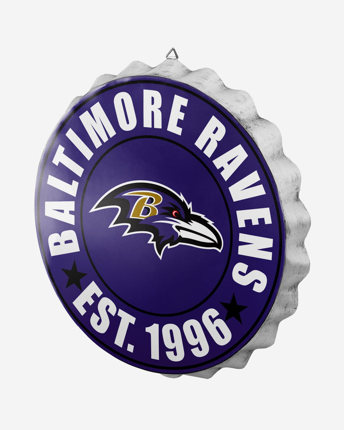 Baltimore Ravens Bottle Cap Wall Sign FOCO - FOCO.com