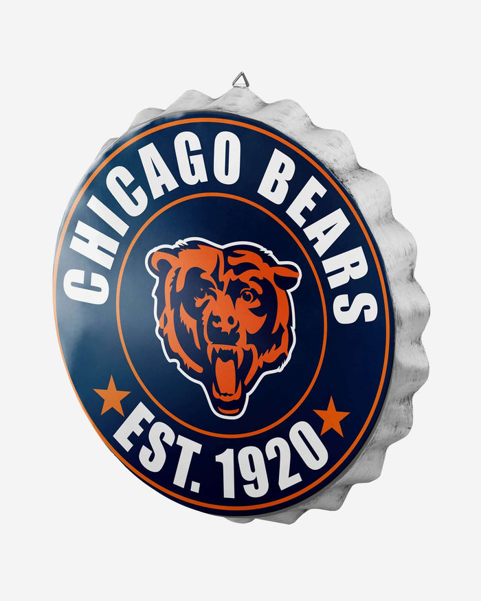 Chicago Bears Bottle Cap Wall Sign FOCO - FOCO.com