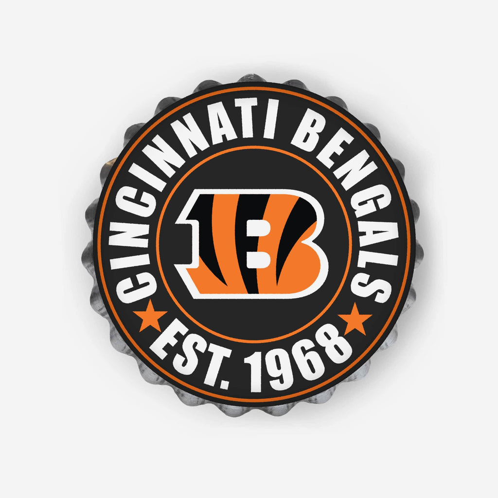 Cincinnati Bengals Bottle Cap Wall Sign FOCO - FOCO.com