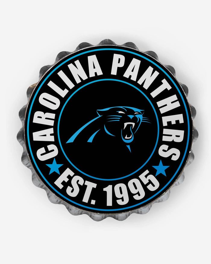 Carolina Panthers Bottle Cap Wall Sign FOCO - FOCO.com