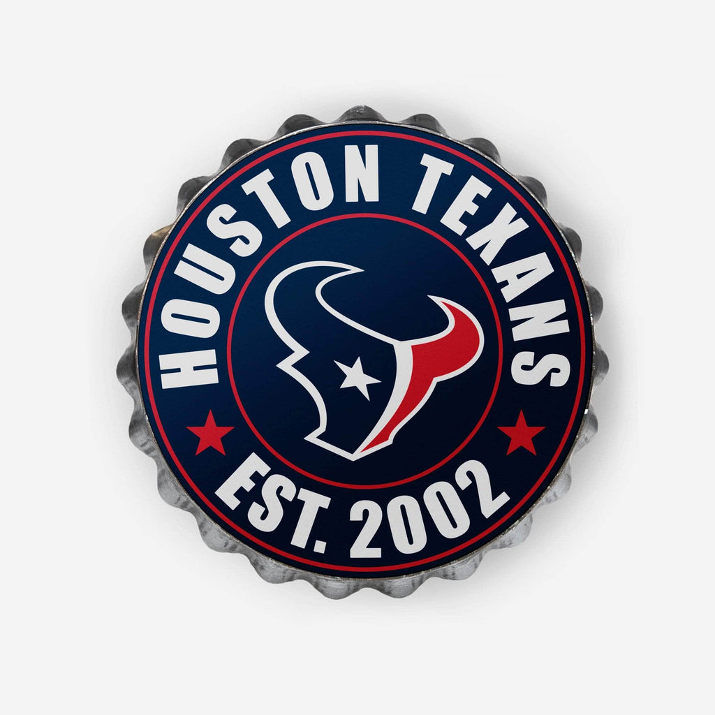 Houston Texans Bottle Cap Wall Sign FOCO - FOCO.com