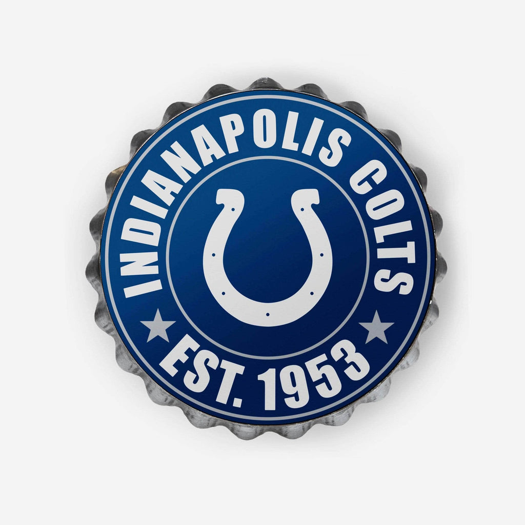 Indianapolis Colts Bottle Cap Wall Sign FOCO - FOCO.com