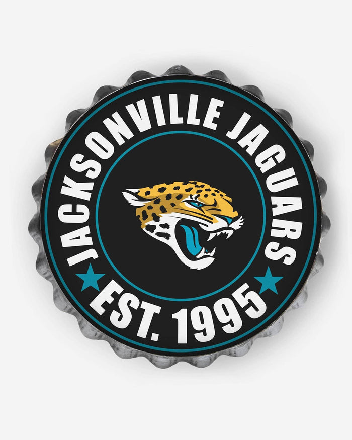 Jacksonville Jaguars Bottle Cap Wall Sign FOCO - FOCO.com