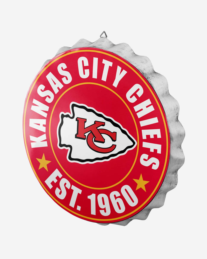 Kansas City Chiefs Bottle Cap Wall Sign FOCO - FOCO.com