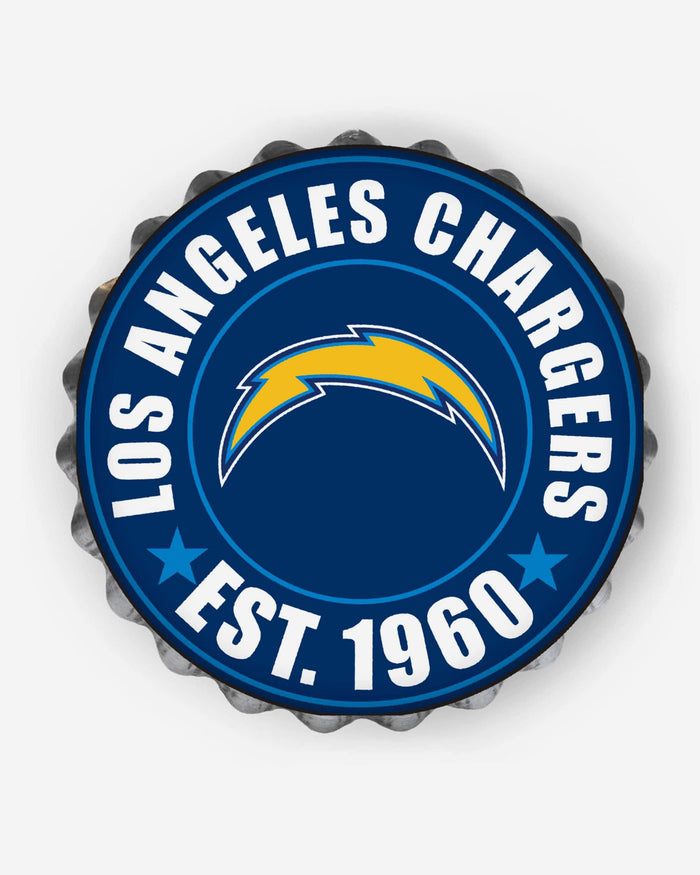 Los Angeles Chargers Bottle Cap Wall Sign FOCO - FOCO.com