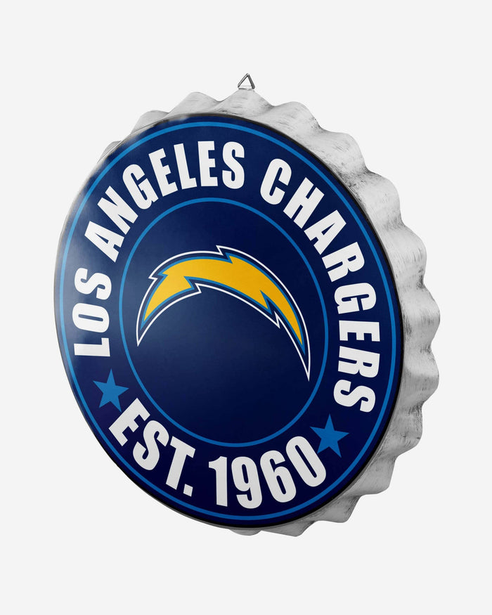 Los Angeles Chargers Bottle Cap Wall Sign FOCO - FOCO.com