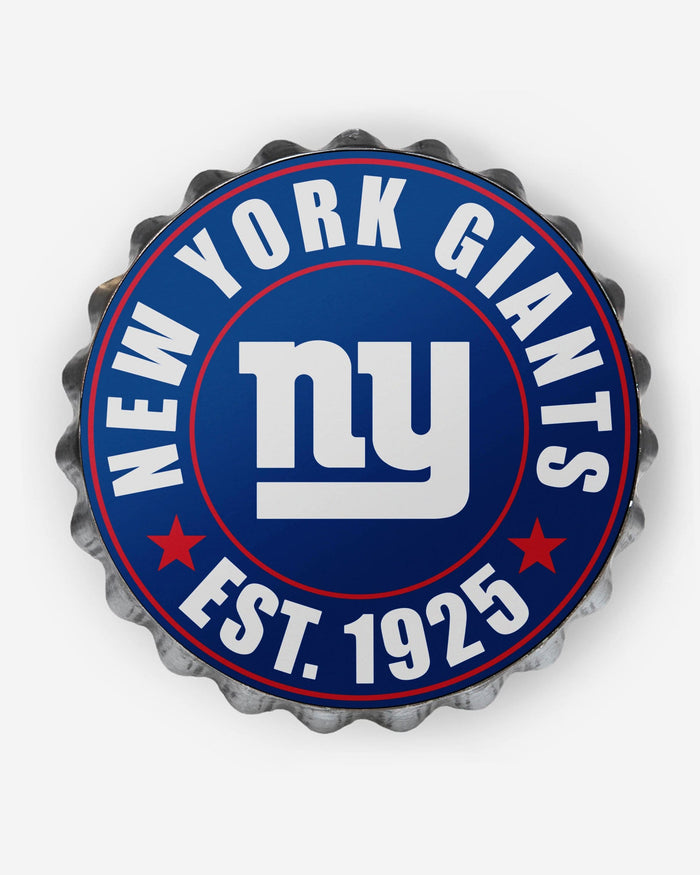 New York Giants Bottle Cap Wall Sign FOCO - FOCO.com