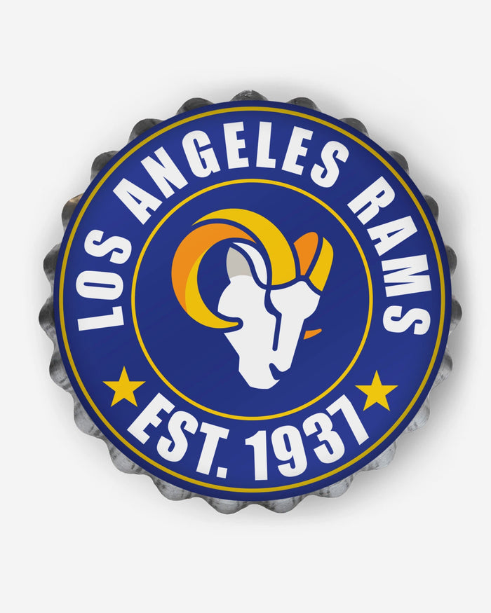 Los Angeles Rams Bottle Cap Wall Sign FOCO - FOCO.com