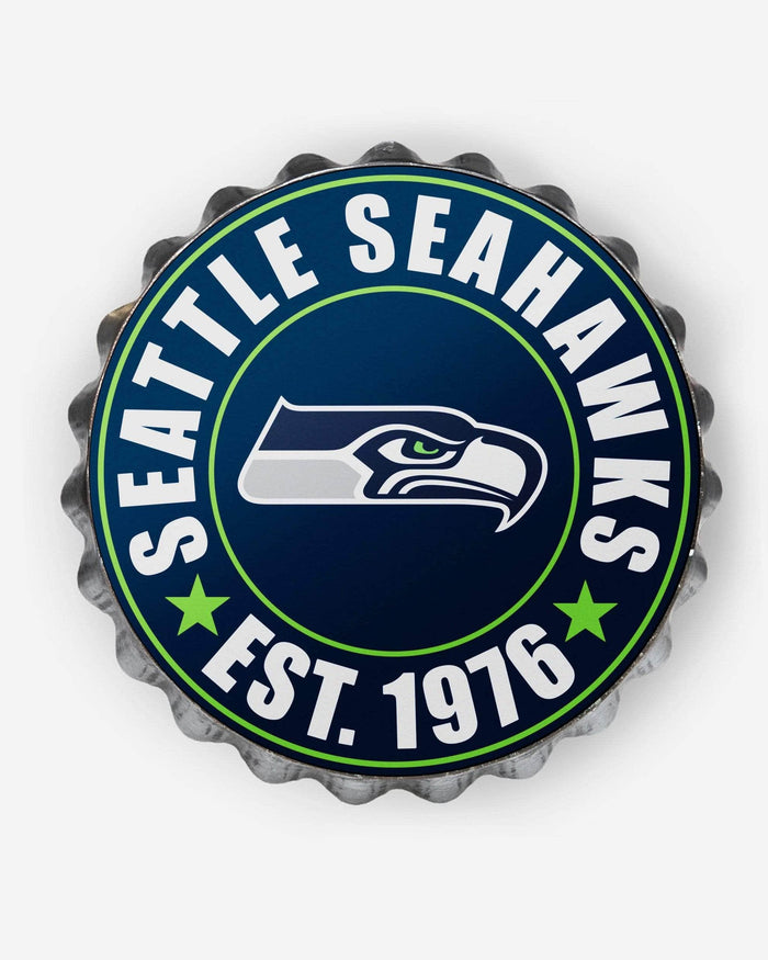 Seattle Seahawks Bottle Cap Wall Sign FOCO - FOCO.com