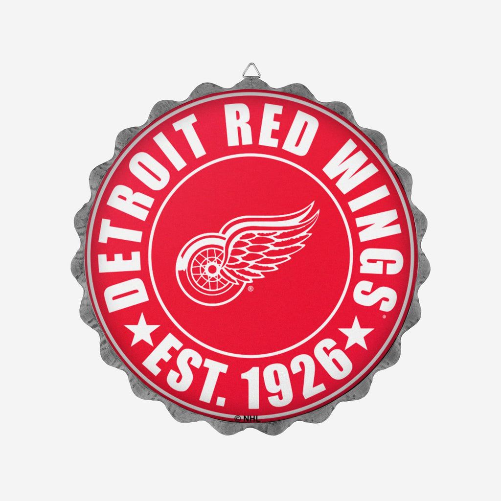 Detroit Red Wings Bottle Cap Wall Sign FOCO - FOCO.com