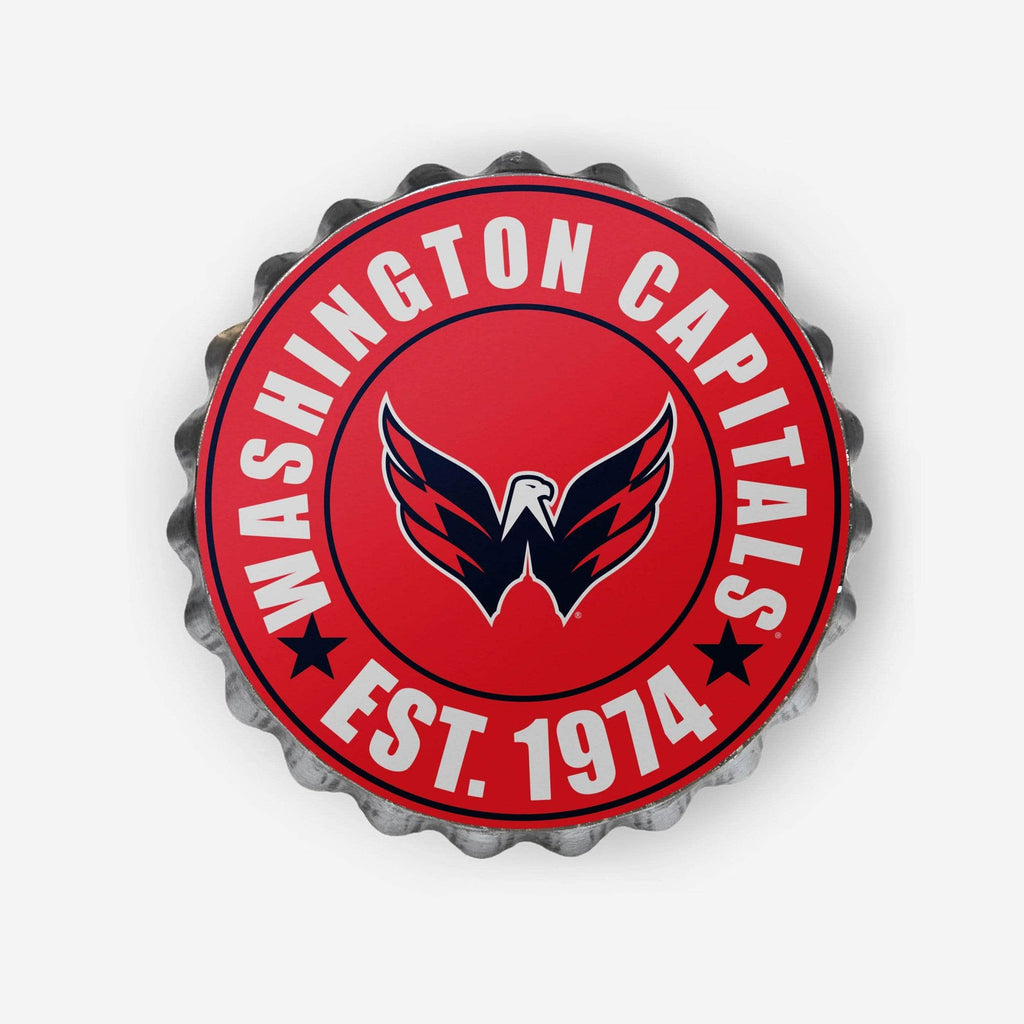 Washington Capitals Bottle Cap Wall Sign FOCO - FOCO.com