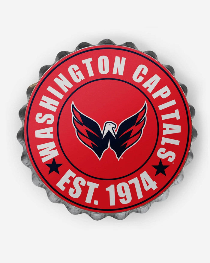 Washington Capitals Bottle Cap Wall Sign FOCO - FOCO.com