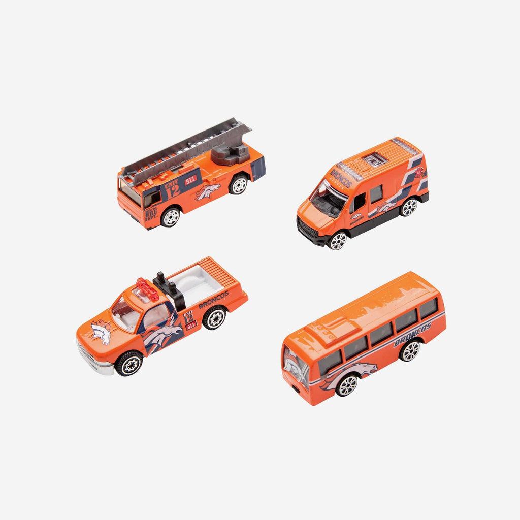 Denver Broncos Die Cast Cars 4 Pack FOCO - FOCO.com