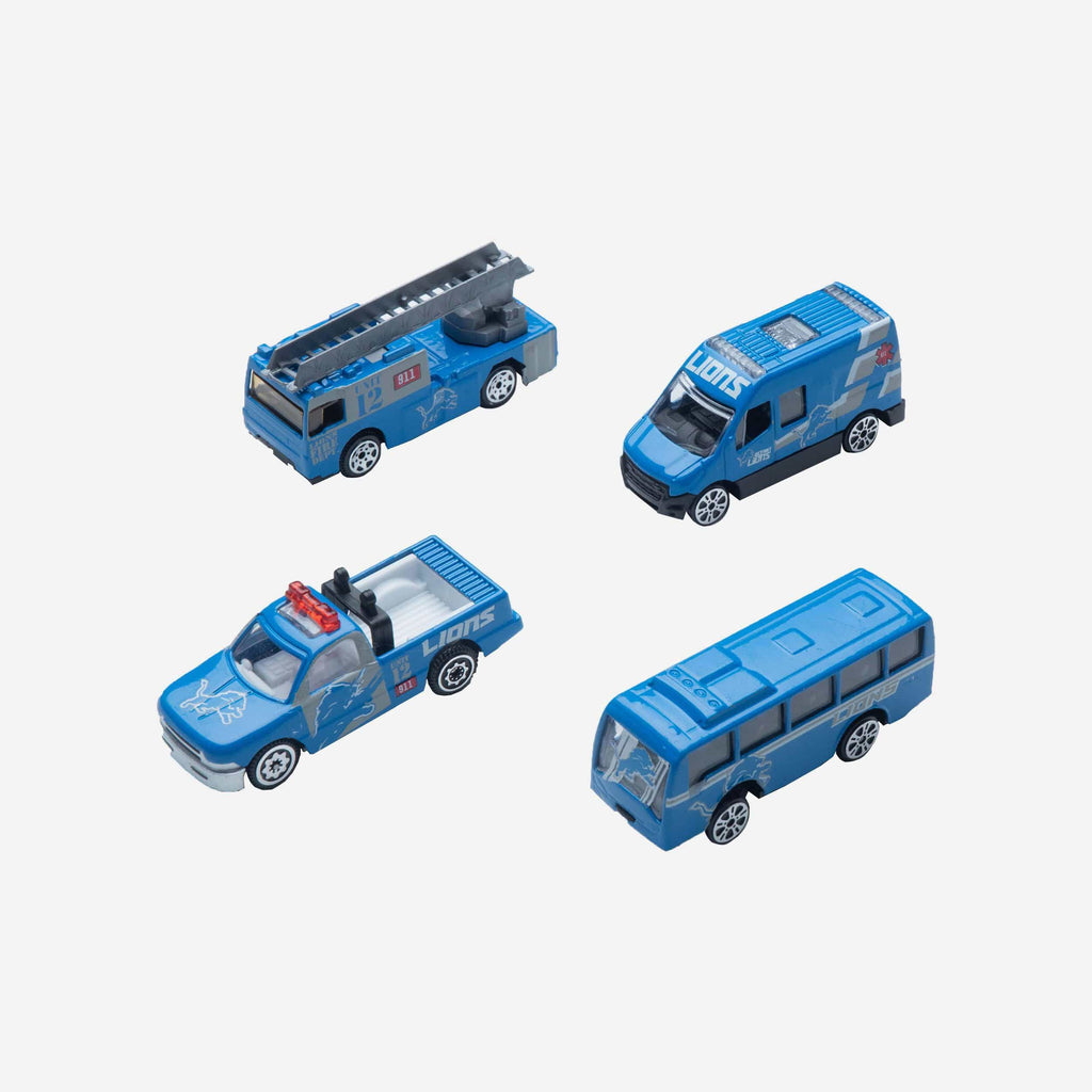 Detroit Lions Die Cast Cars 4 Pack FOCO - FOCO.com