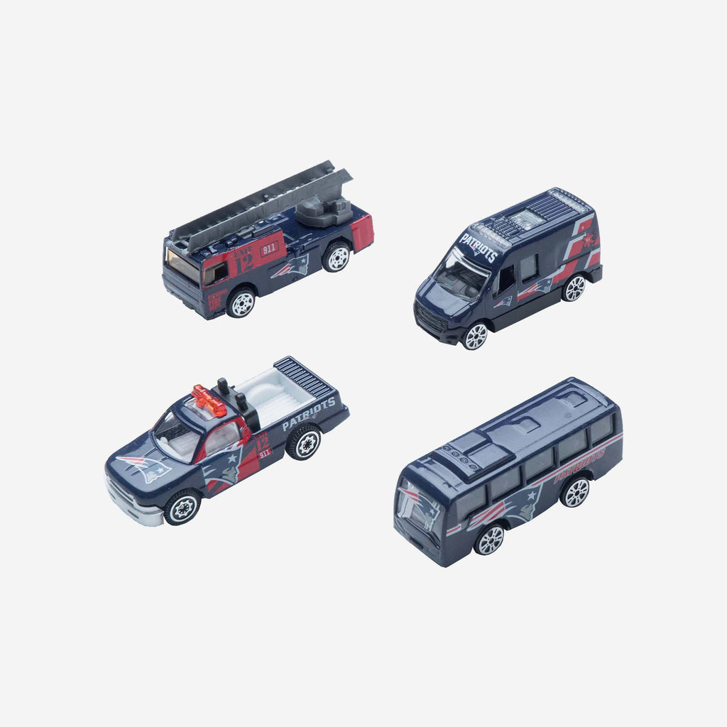 New England Patriots Die Cast Cars 4 Pack FOCO - FOCO.com