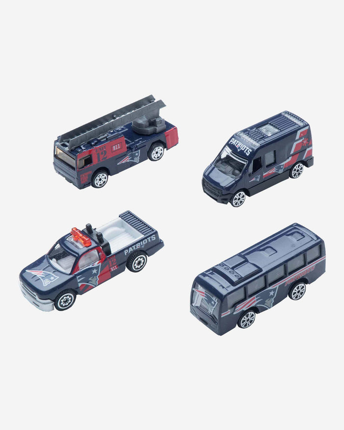 New England Patriots Die Cast Cars 4 Pack FOCO - FOCO.com