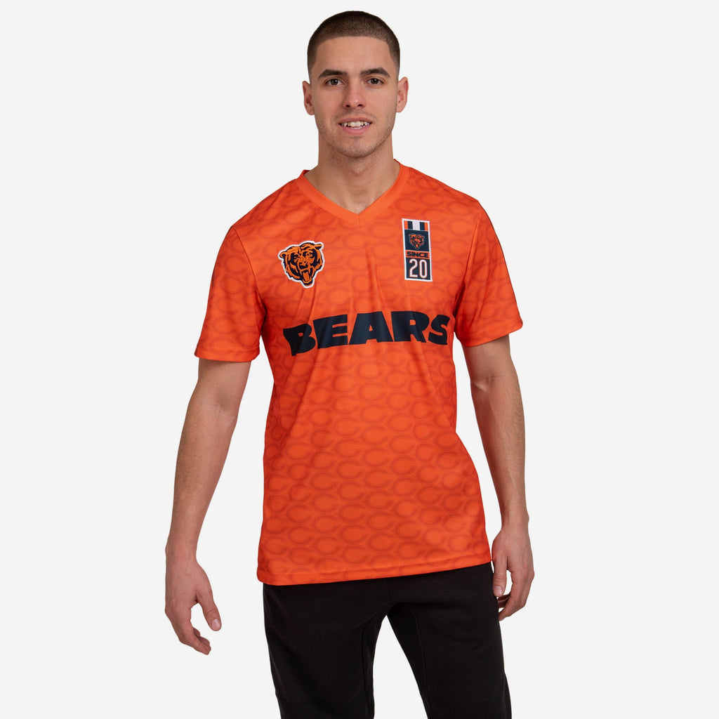 Chicago Bears Short Sleeve Soccer Style Jersey FOCO S - FOCO.com