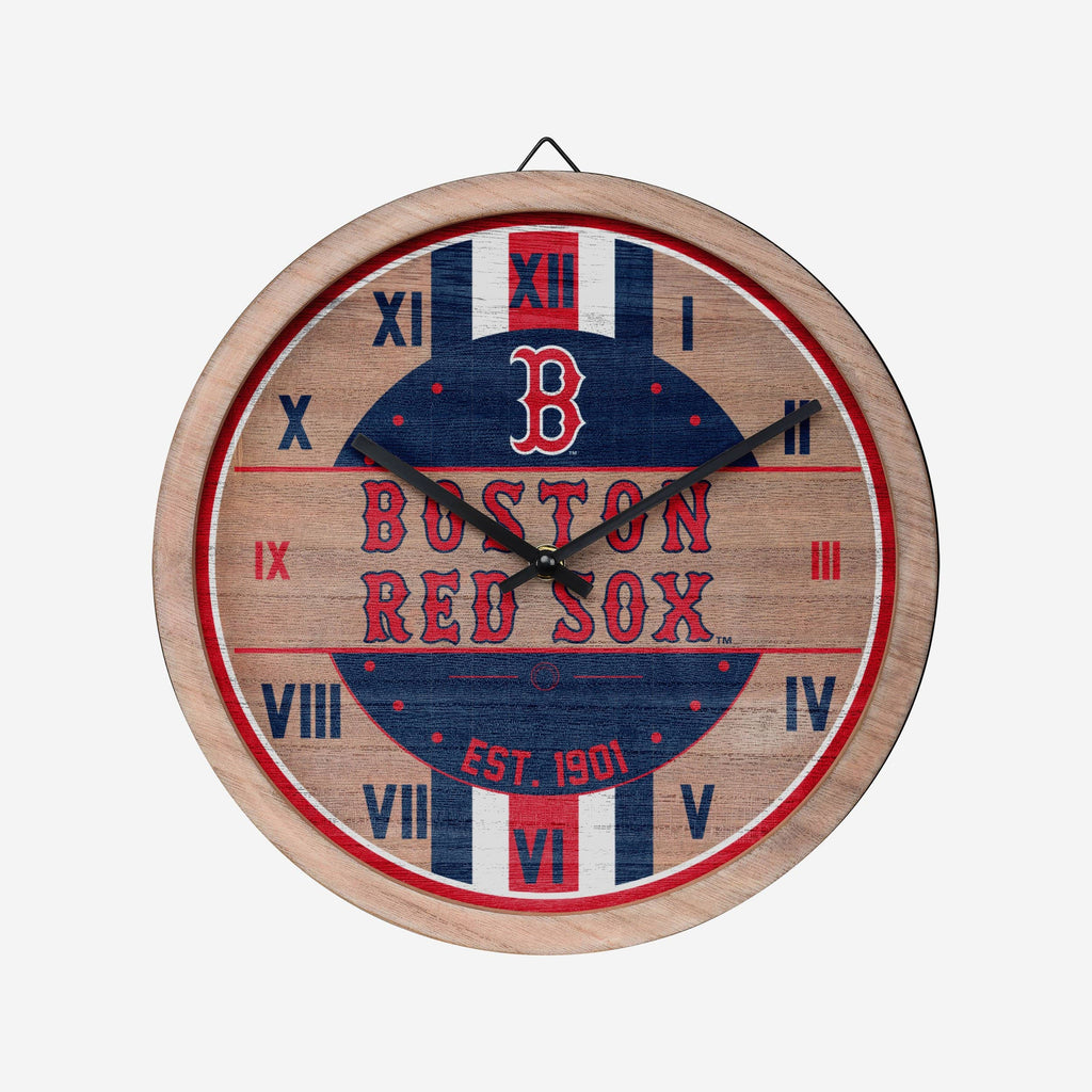 Boston Red Sox Barrel Wall Clock FOCO - FOCO.com