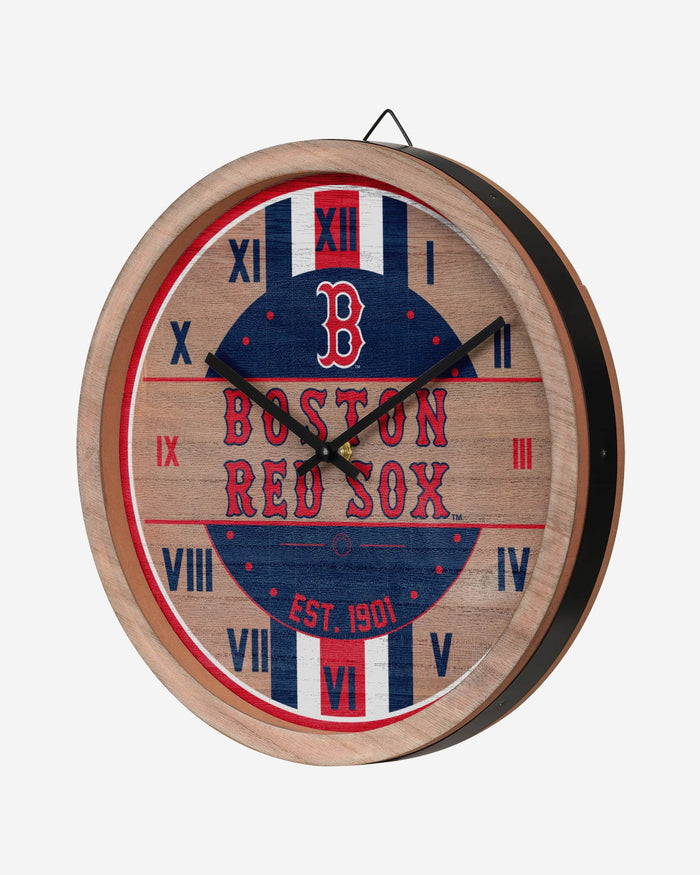 Boston Red Sox Barrel Wall Clock FOCO - FOCO.com