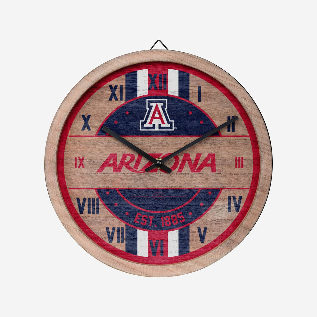 Arizona Wildcats Barrel Wall Clock FOCO - FOCO.com