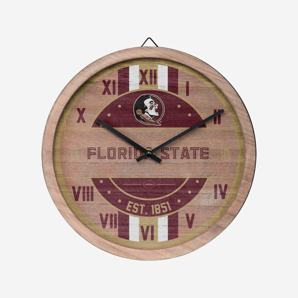 Florida State Seminoles Barrel Wall Clock FOCO - FOCO.com