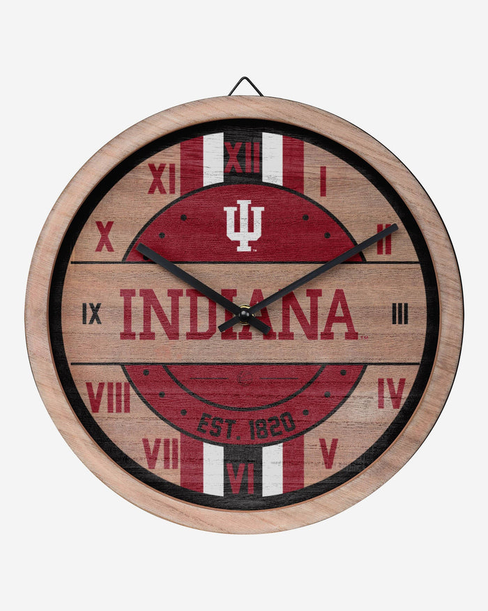 Indiana Hoosiers Barrel Wall Clock FOCO - FOCO.com