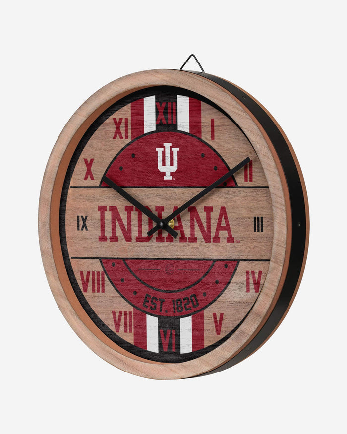 Indiana Hoosiers Barrel Wall Clock FOCO - FOCO.com