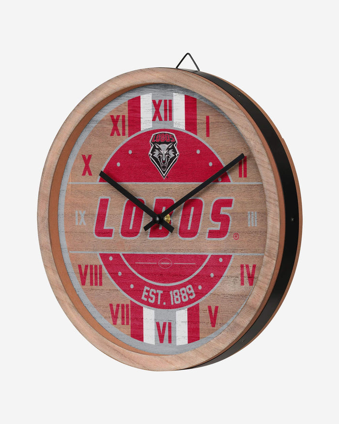 New Mexico Lobos Barrel Wall Clock FOCO - FOCO.com