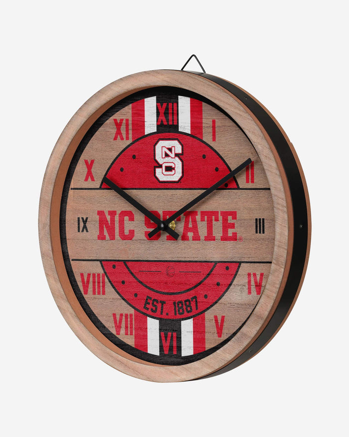 Wolfpack Clock NC State Wolfpack Barrel Wall Clock FOCO