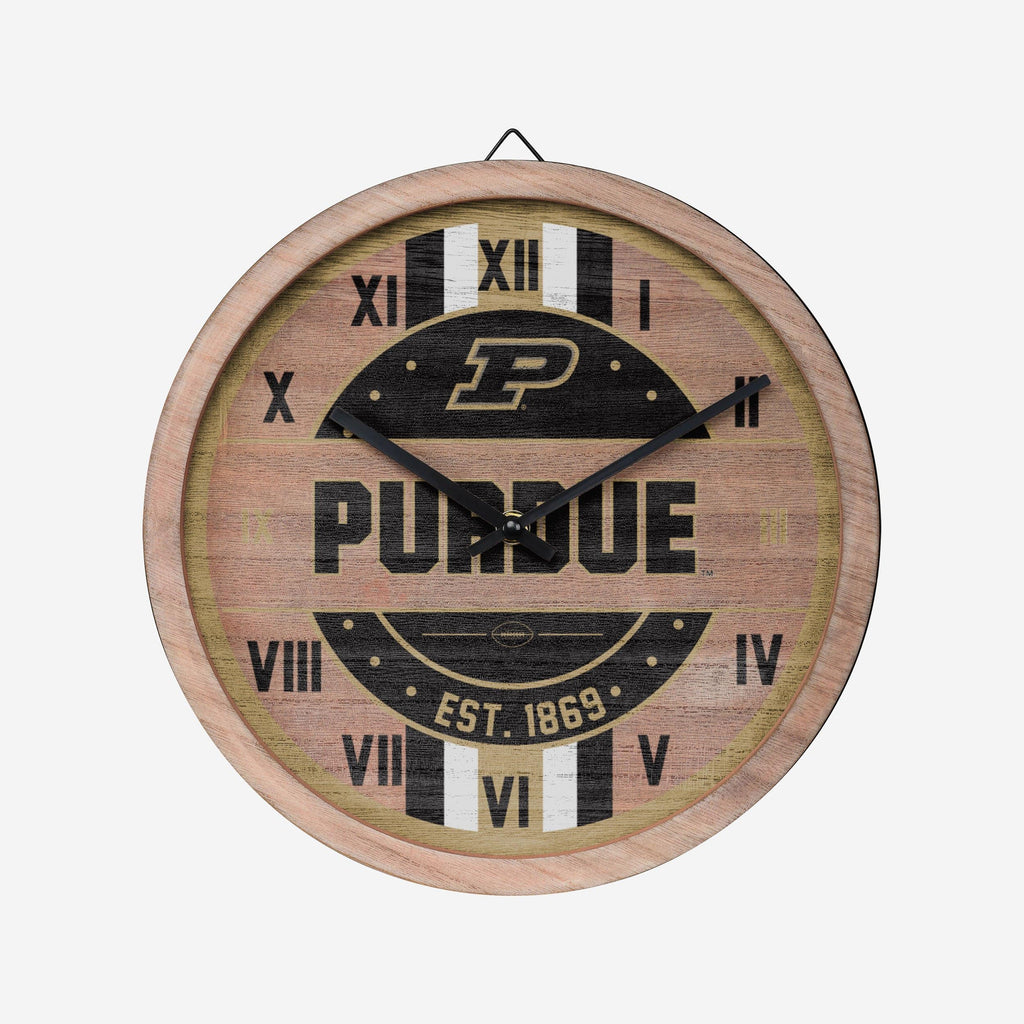 Purdue Boilermakers Barrel Wall Clock FOCO - FOCO.com