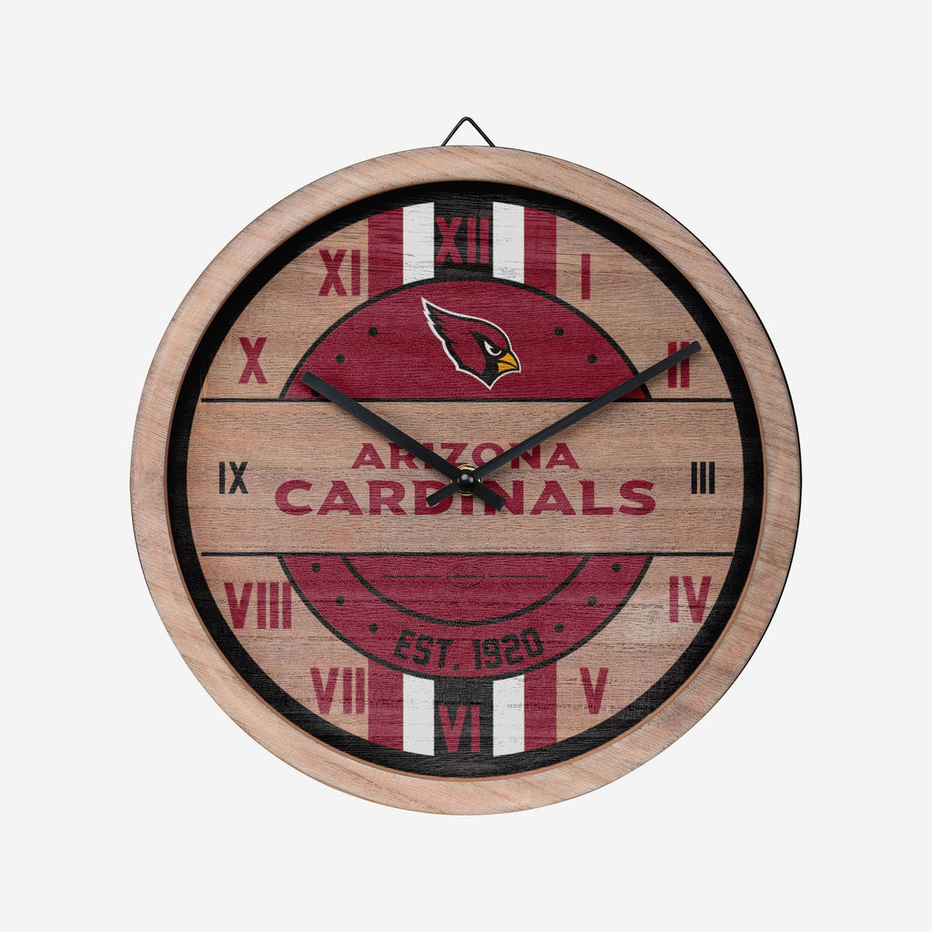 Arizona Cardinals Barrel Wall Clock FOCO - FOCO.com