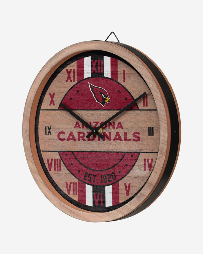 Arizona Cardinals Barrel Wall Clock FOCO - FOCO.com