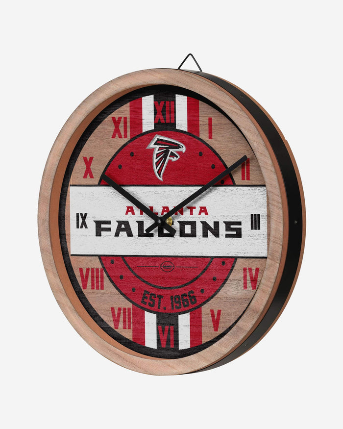 Atlanta Falcons Barrel Wall Clock FOCO - FOCO.com