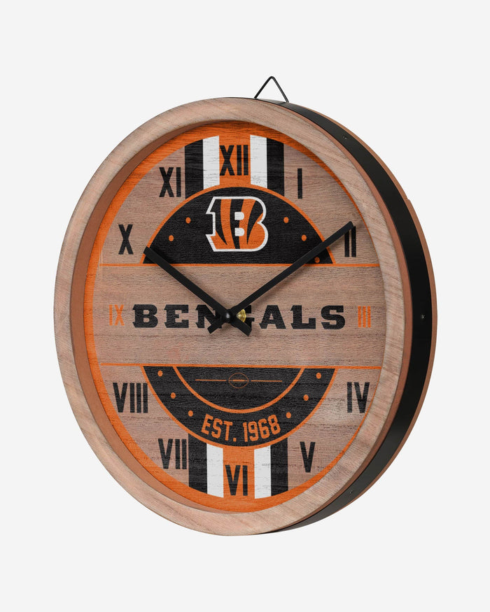 Cincinnati Bengals Barrel Wall Clock FOCO - FOCO.com